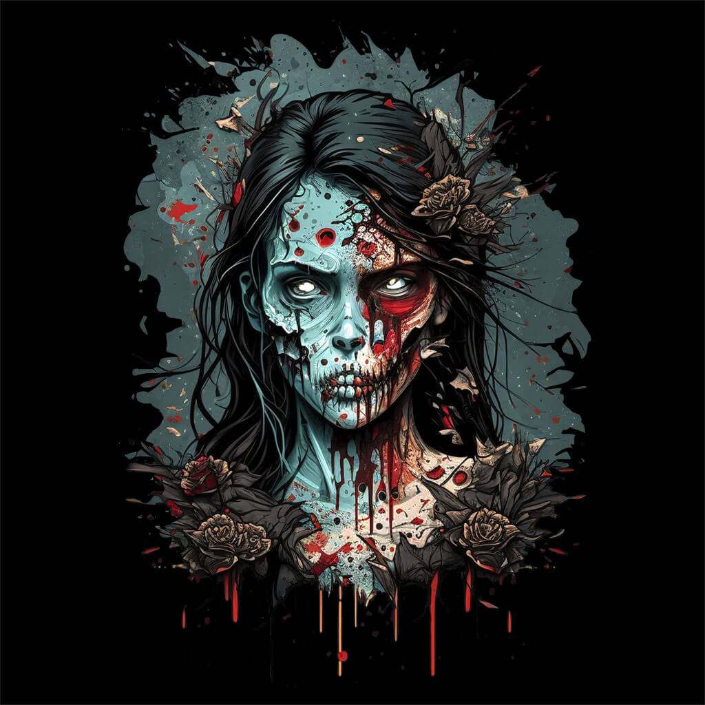 Zombie-T-Shirt-3-schwarz